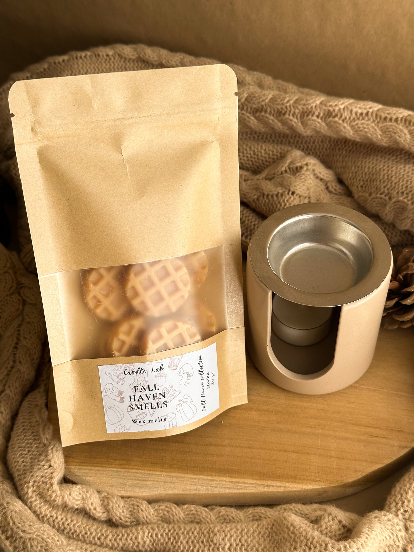 Wax melts waffles